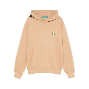 BARROW Graphic Chest Logo Hoodie Men Beige Sweaters & Cardigans